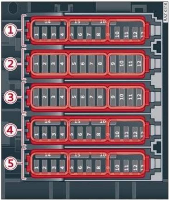audi q8 cigarette lighter fuse 2022 Audi Q8 fuse box diagram