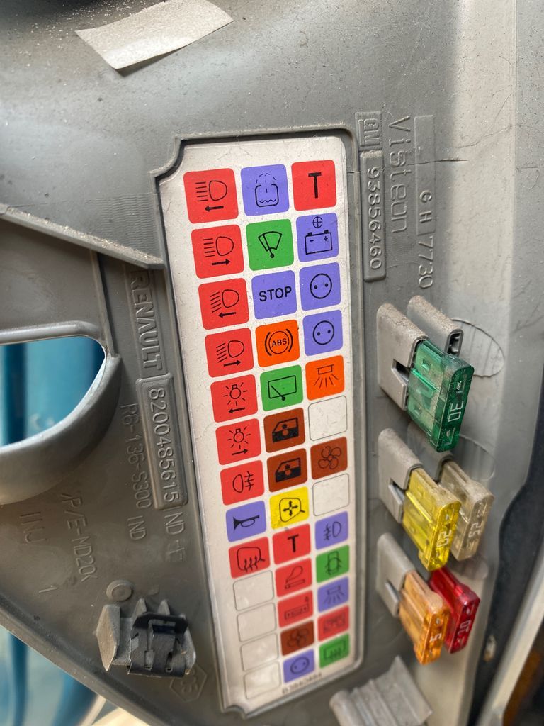 2006 Renault Trafic Cigarette lighter fuse