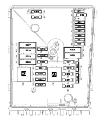 2007 Audi A3 fuse box diagram