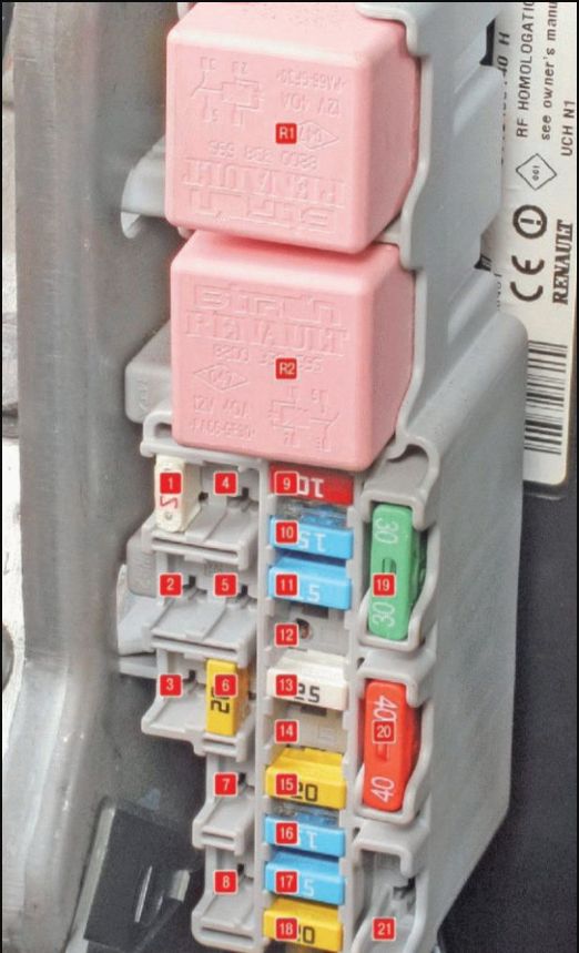 2006 Renault Megane Cigarette lighter fuse