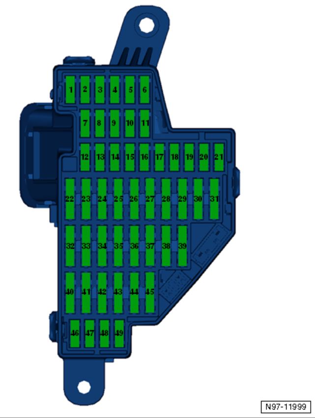 2013 Volkswagen CC Nafta Cigarette lighter fuse
