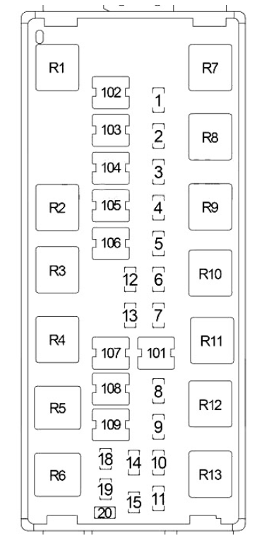 2000 dodge caravan cigarette lighter fuse 1999 3.3l Dodge Caravan fuse box diagram