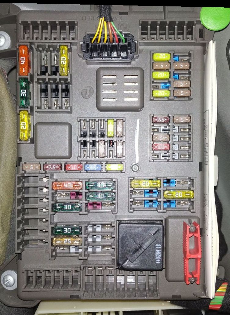 2013 BMW X6 fuse box diagram